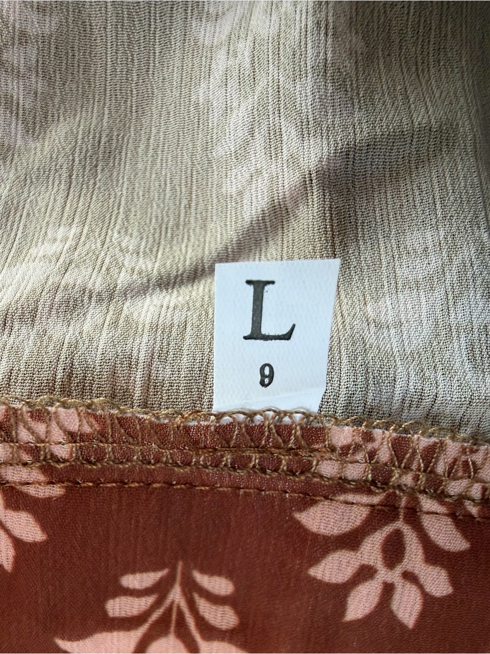 Women’s Brown Boho Print - Picture 3 of 3